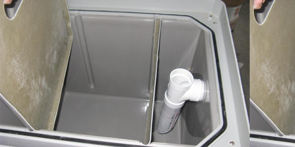 Waste control with plastic Grease Interceptor kit